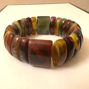 Multicolor Stretch Beaded Bracelet